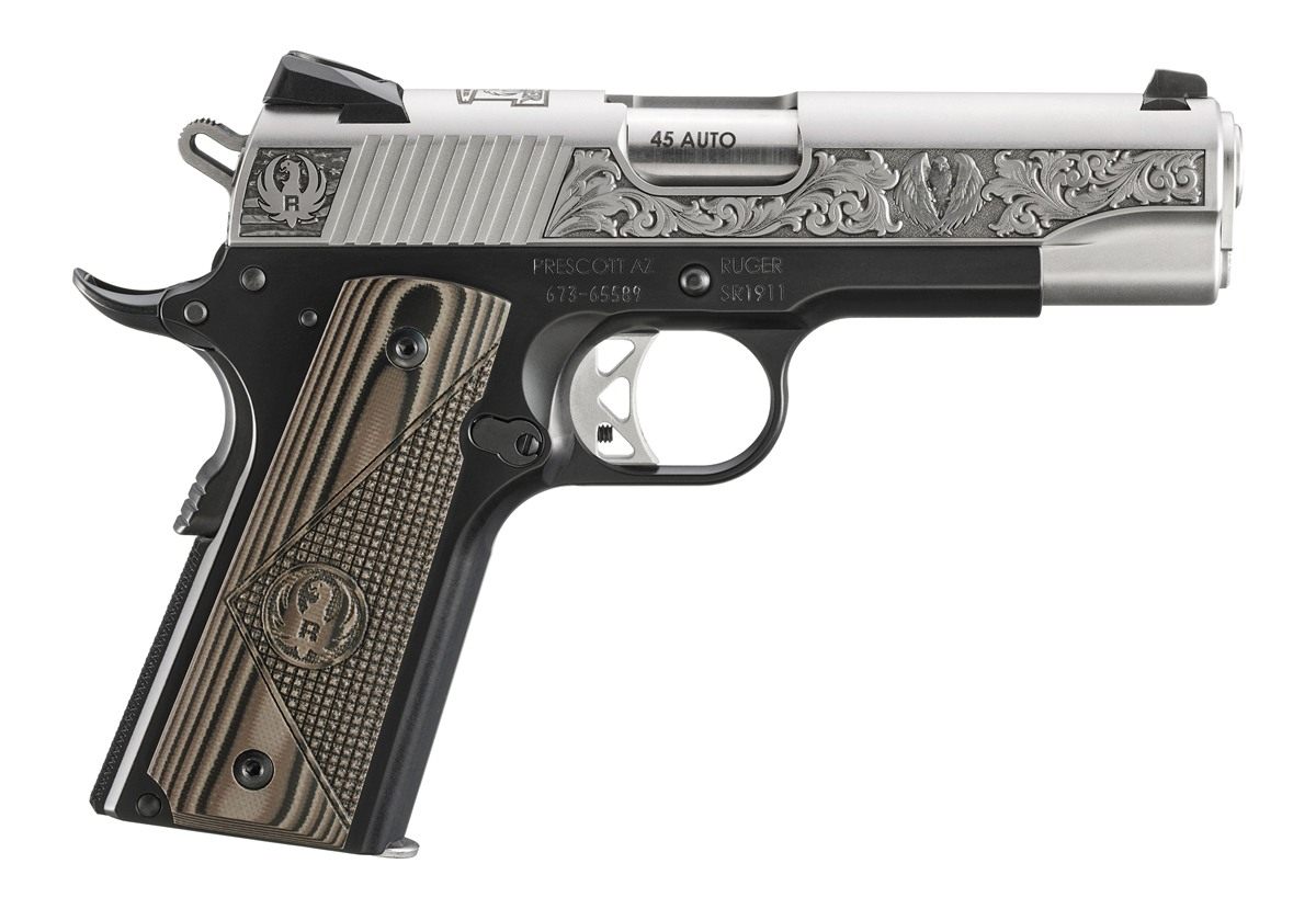 Sturm Ruger SR1911 200 Rd. Street Edition Handgun 45 Auto 7rd Magazines(2)