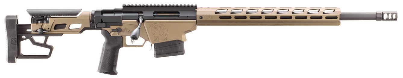 Ruger 18104 Precision 308 Win 10+1 20in Black Threaded Barrel, Smoked Bronz view 2