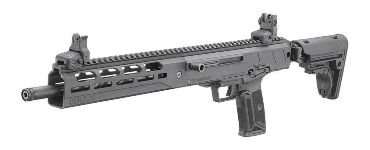 Ruger 19300 LC Carbine 5.7x28mm 16.25in Threaded Barrel 20+1, Black, Foldin view 3