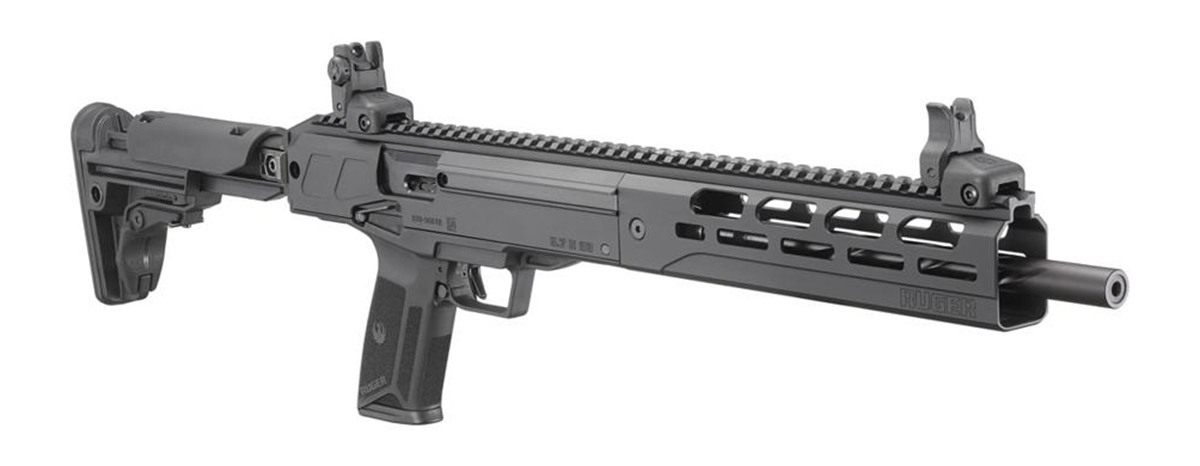 Ruger 19301 LC Carbine 5.7x28mm 10+1 16.25in Black Nitride Fluted Barrel, H view 5
