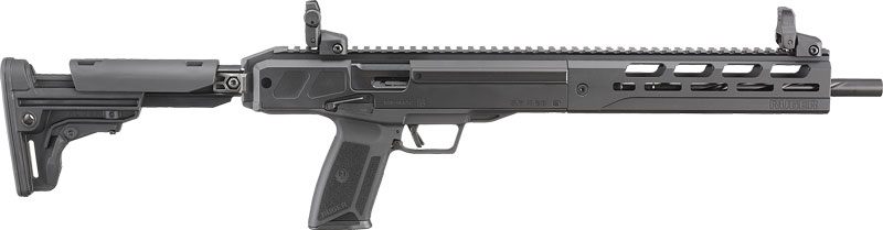 Ruger 19301 LC Carbine 5.7x28mm 10+1 16.25in Black Nitride Fluted Barrel, H view 6