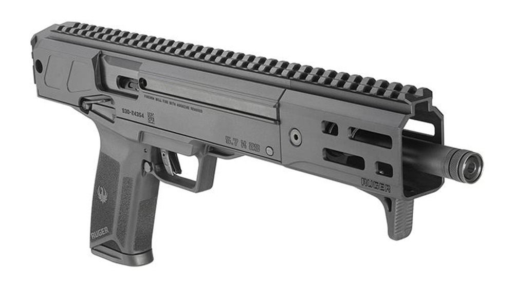 Ruger 19303 LC Charger 5.7x28mm 20+1 10.30in Black Nitride Steel Threaded B view 3