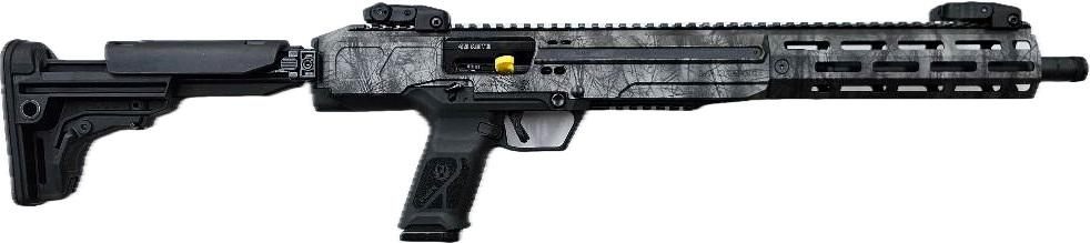 Ruger LC Carbine 45 ACP Frazzled Silver 13RD Magpul MOE SL STK Muzzlebrake(