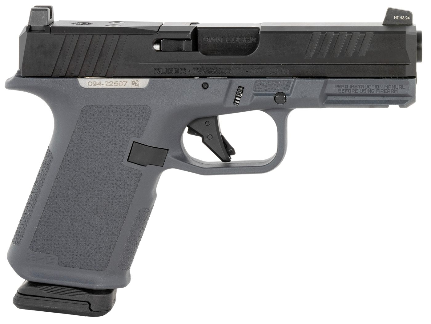 Ruger 19400 RXM 9mm 15+1 4in Black FNC Nitride Steel Barrel, Optic Ready/Se