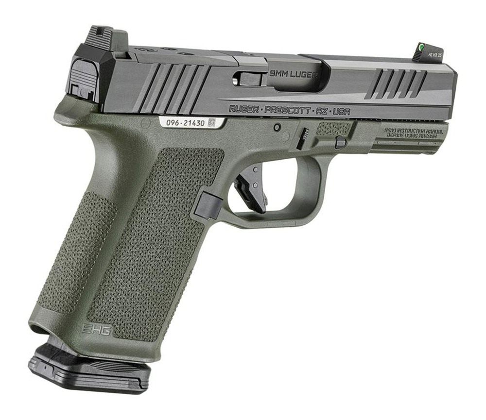 Ruger RXM Handgun 9mm Luger 15rd Magazines(2) 4in Barrel ODG Poly Front Nig view 4