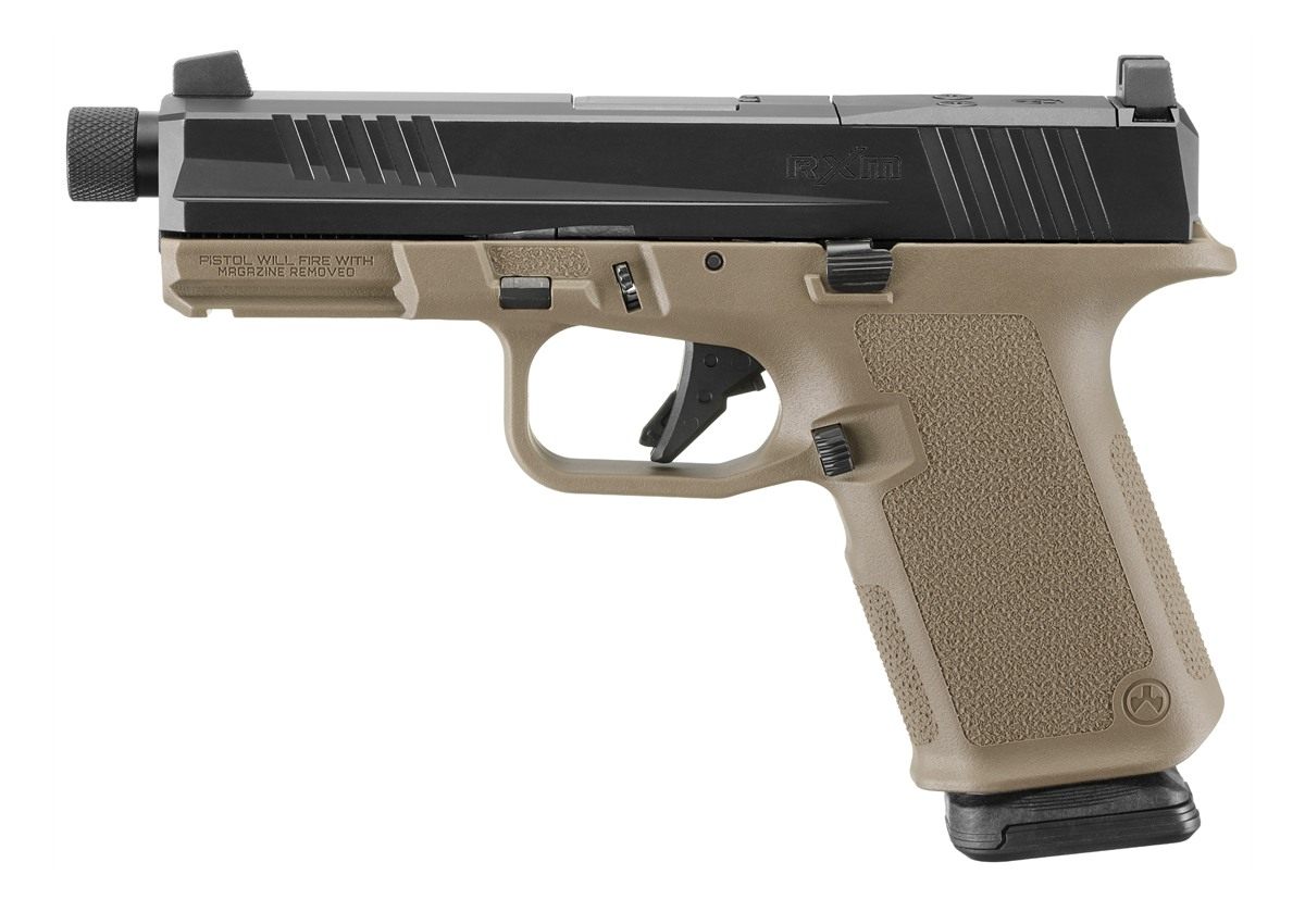 Ruger RXM Handgun 9mm Luger 15rd Magazines(2) 4.5in Threaded Barrel FDE Pol