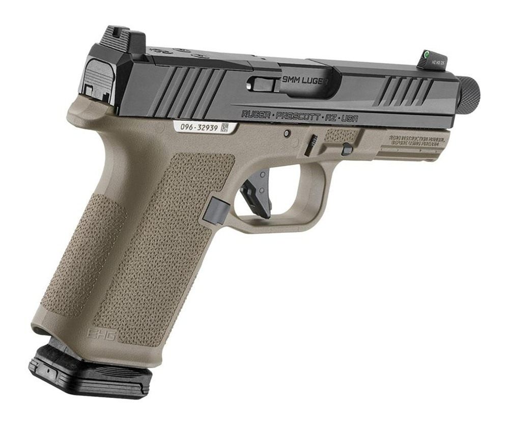 Ruger RXM Handgun 9mm Luger 15rd Magazines(2) 4.5in Threaded Barrel FDE Pol view 3
