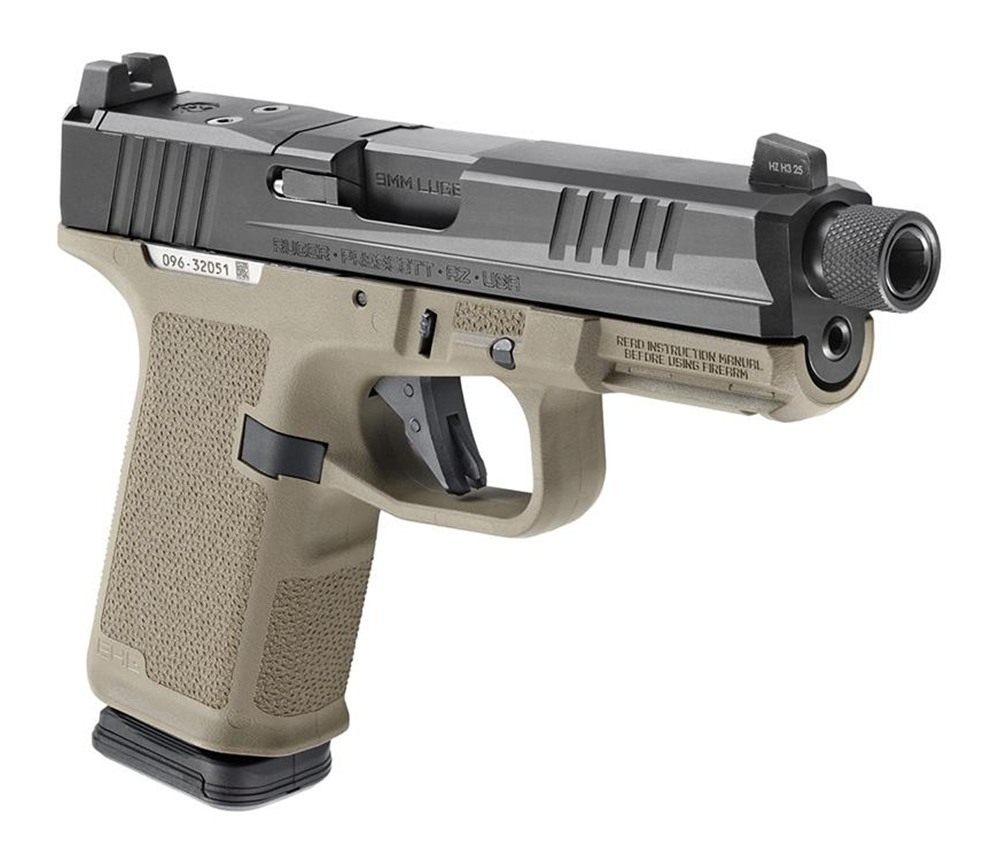 Ruger RXM Handgun 9mm Luger 15rd Magazines(2) 4.5in Threaded Barrel FDE Pol view 4