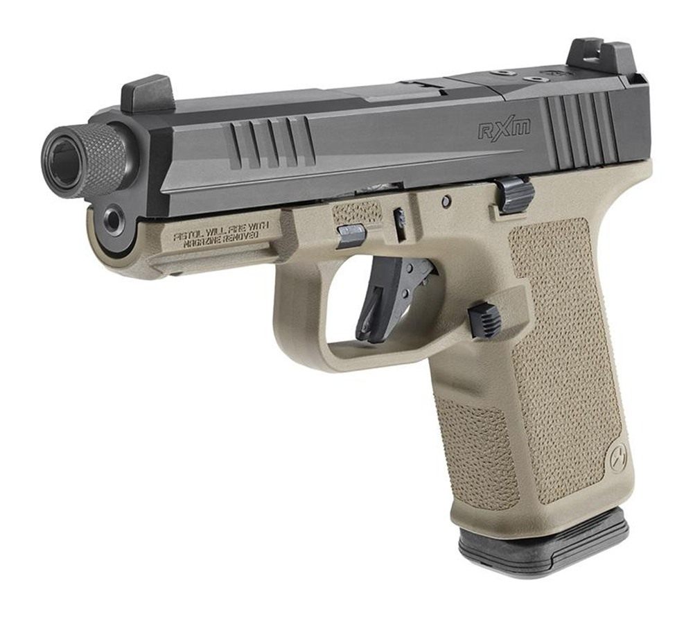 Ruger RXM Handgun 9mm Luger 15rd Magazines(2) 4.5in Threaded Barrel FDE Pol view 5