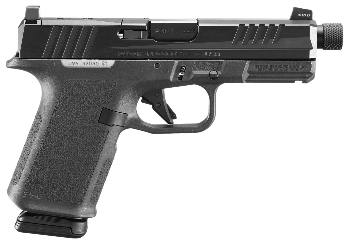 Ruger 19446 RXM 9mm Luger 15+1 4.50in Black FNC Nitride Threaded Barrel Opt view 3