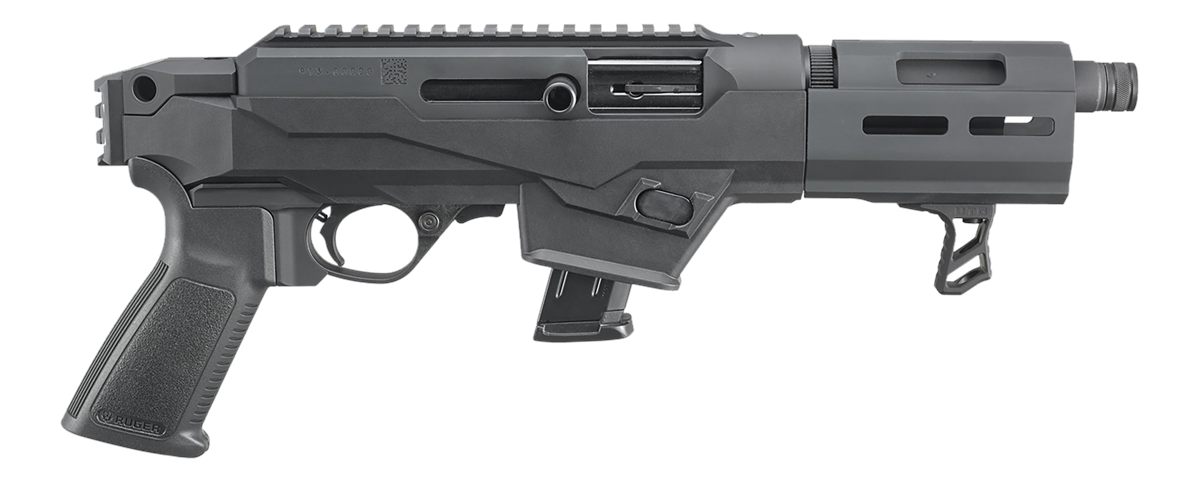 Ruger 29101 PC Charger 9mm Luger 10+1 6.50in Threaded Barrel, Black Hard Co
