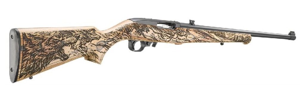 Ruger Wolf 10/22 22LR 18.5inLAMINATE STK (Talo)Blue BRL Engraved Scene 10RD