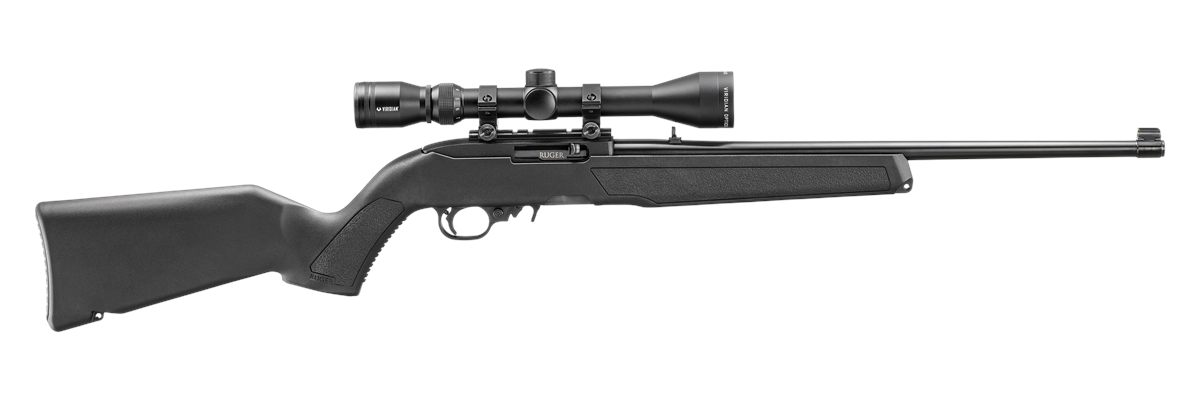 Ruger 32003 10/22 w/Optic 22 LR 10+1 18.50in Black Satin Stainless Steel Ba