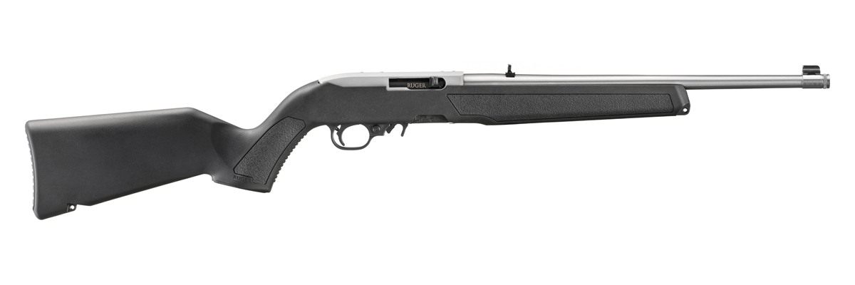 Ruger 10/22 22 LR 10+1 16.40in Satin Stainless Steel Threaded Barrel Drille