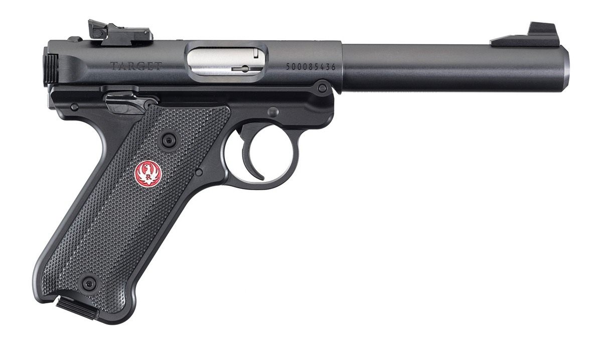 Ruger 40101 Mark IV Target 22 LR 10+1 5.50in Blued Bull Barrel Aluminum Dri