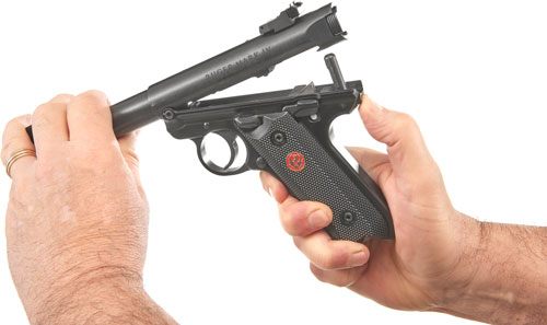 Ruger 40101 Mark IV Target 22 LR 10+1 5.50in Blued Bull Barrel Aluminum Dri view 3