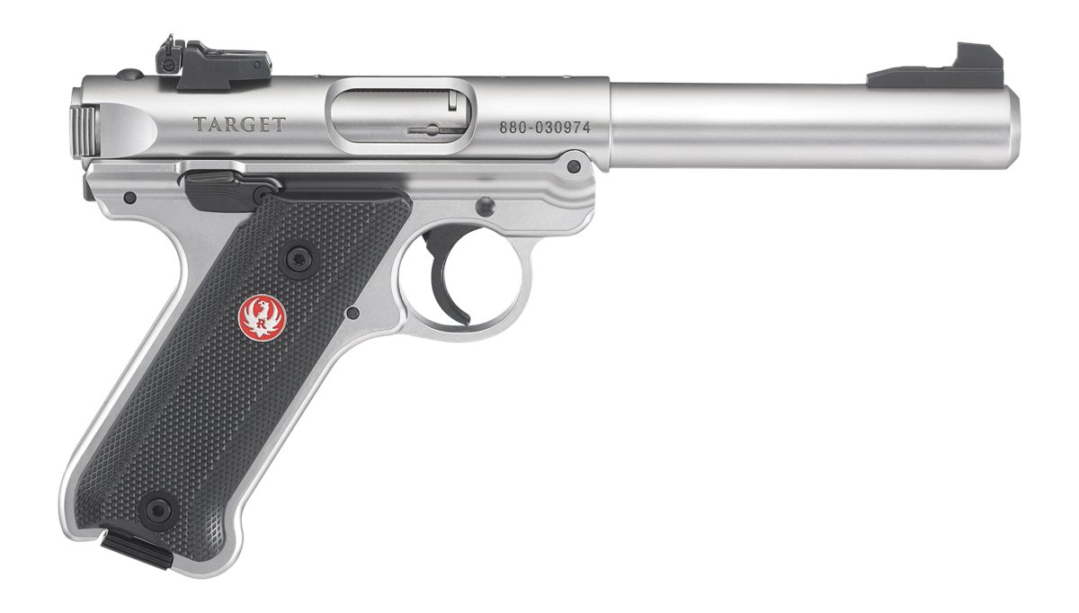 Sturm Ruger 40103 Mark IV Target 22 LR 10+1 5.50in Satin Stainless Bull Bar