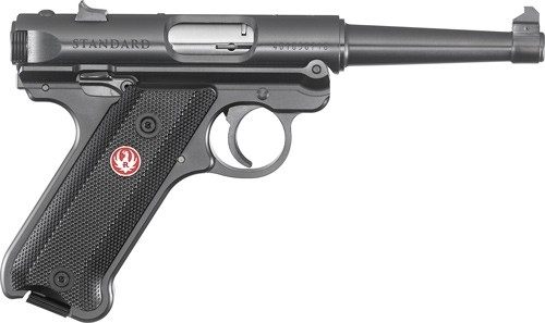 Ruger 40104 Mark IV 22 LR 10+1 4.75in Satin Stainless Tapered Barrel, Blued view 3