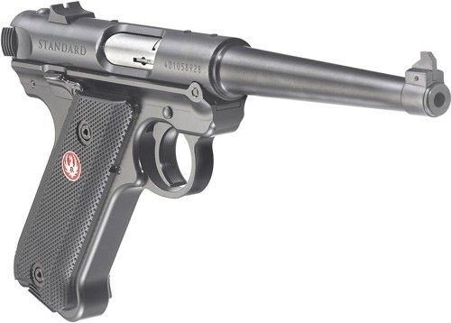Sturm Ruger 40105 Mark IV 22 LR 10+1 6in Satin Stainless Tapered Barrel, Bl view 2