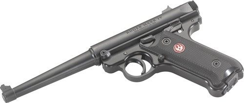 Sturm Ruger 40105 Mark IV 22 LR 10+1 6in Satin Stainless Tapered Barrel, Bl view 4
