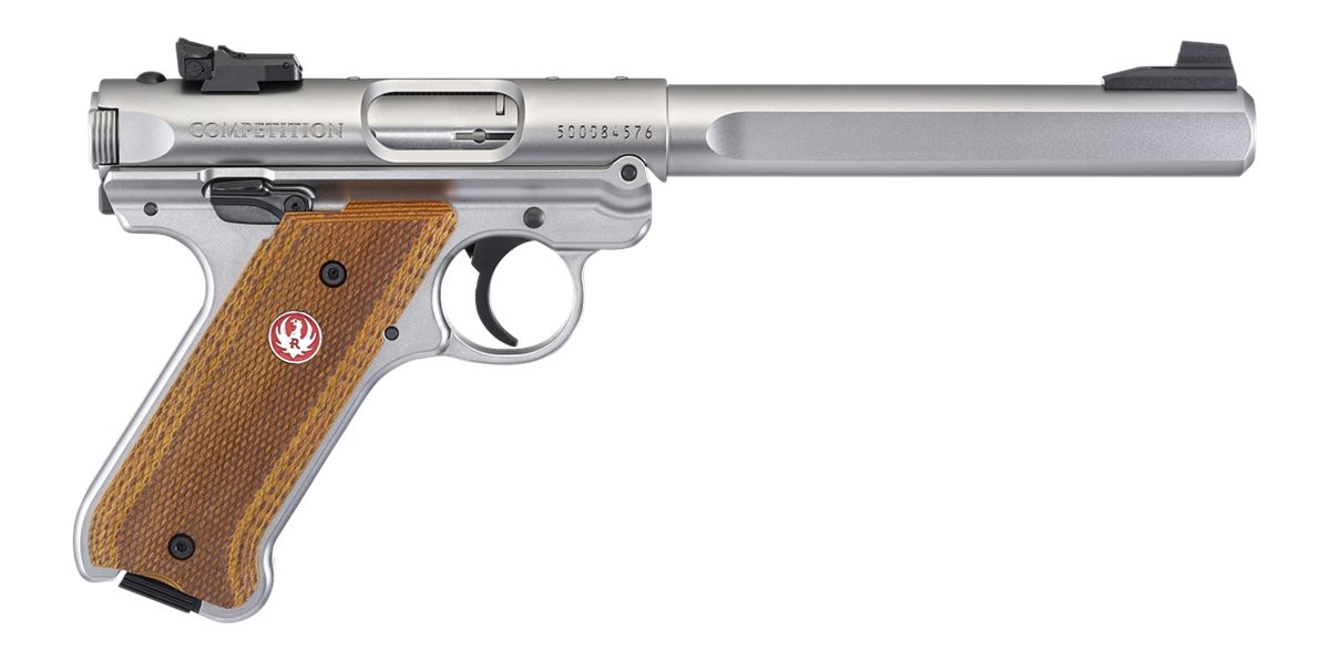Ruger 40112 Mark IV Competition 22 LR 10+1 6.88in Satin Stainless Slab-Side