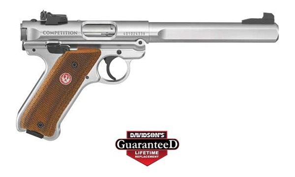 Ruger 40112 Mark IV Competition 22 LR 10+1 6.88in Satin Stainless Slab-Side view 2
