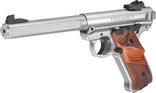 Ruger 40112 Mark IV Competition 22 LR 10+1 6.88in Satin Stainless Slab-Side view 3