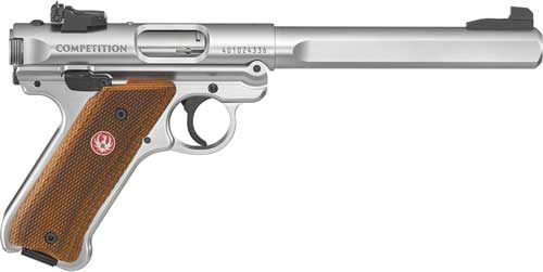 Ruger 40112 Mark IV Competition 22 LR 10+1 6.88in Satin Stainless Slab-Side view 4