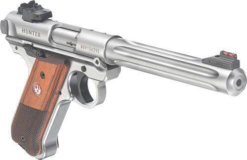 Ruger 40118 Mark IV Hunter 22 LR 10+1 6.88in Satin Stainless Fluted Bull Ba view 3