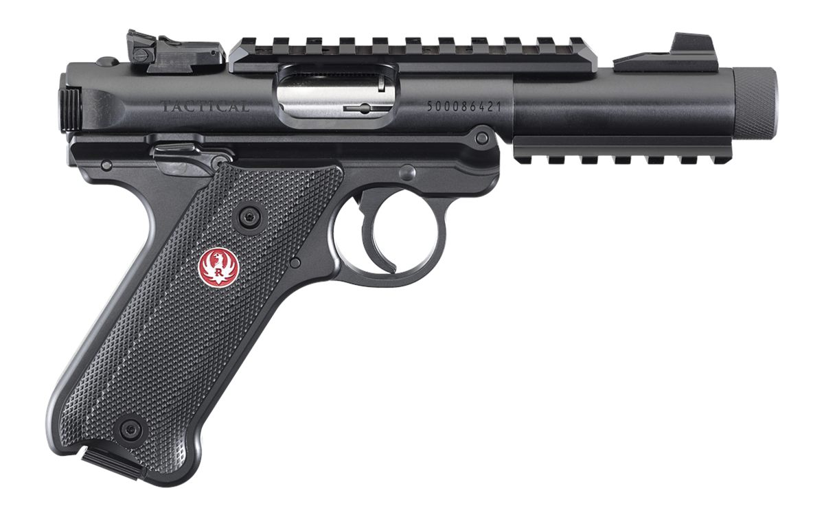 Ruger 40150 Mark IV Tactical 22 LR Caliber with 4.40in Threaded/Picatinny R