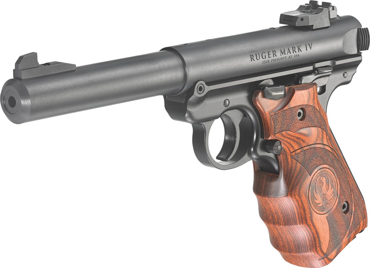 Ruger 40159 Mark IV Target 22 LR 10+1 5.50in Stainless Bull Barrel, Blued S