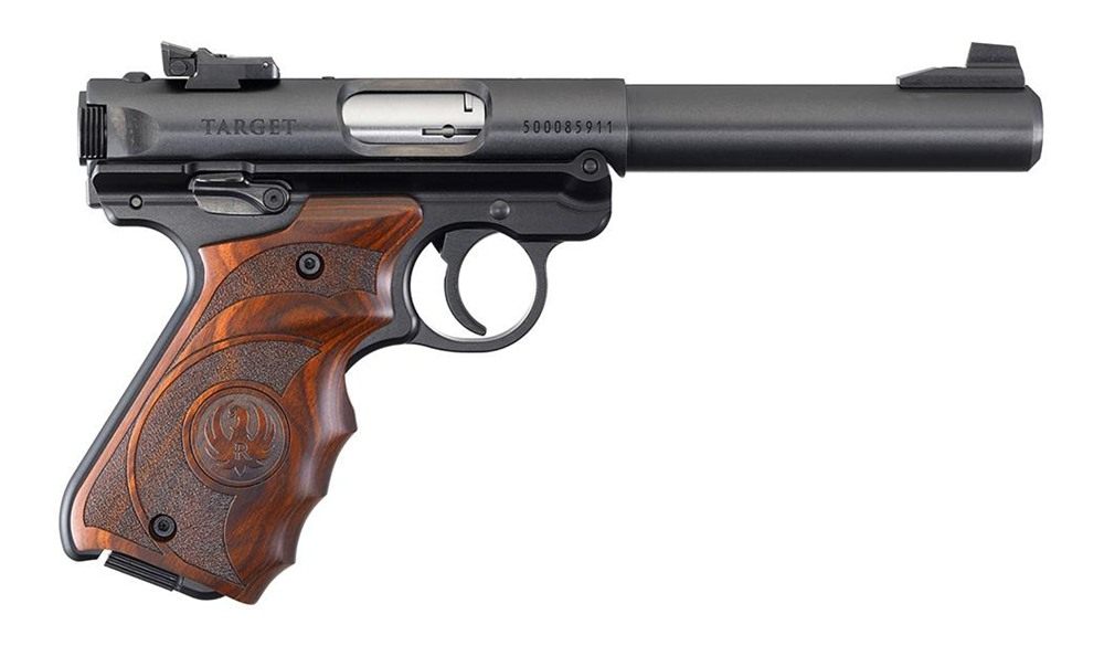 Ruger 40159 Mark IV Target 22 LR 10+1 5.50in Stainless Bull Barrel, Blued S view 2