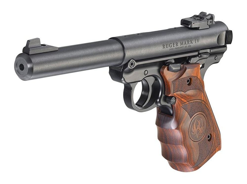 Ruger 40159 Mark IV Target 22 LR 10+1 5.50in Stainless Bull Barrel, Blued S view 3