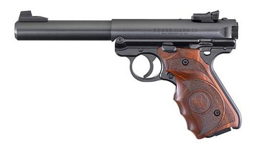Ruger 40159 Mark IV Target 22 LR 10+1 5.50in Stainless Bull Barrel, Blued S view 6