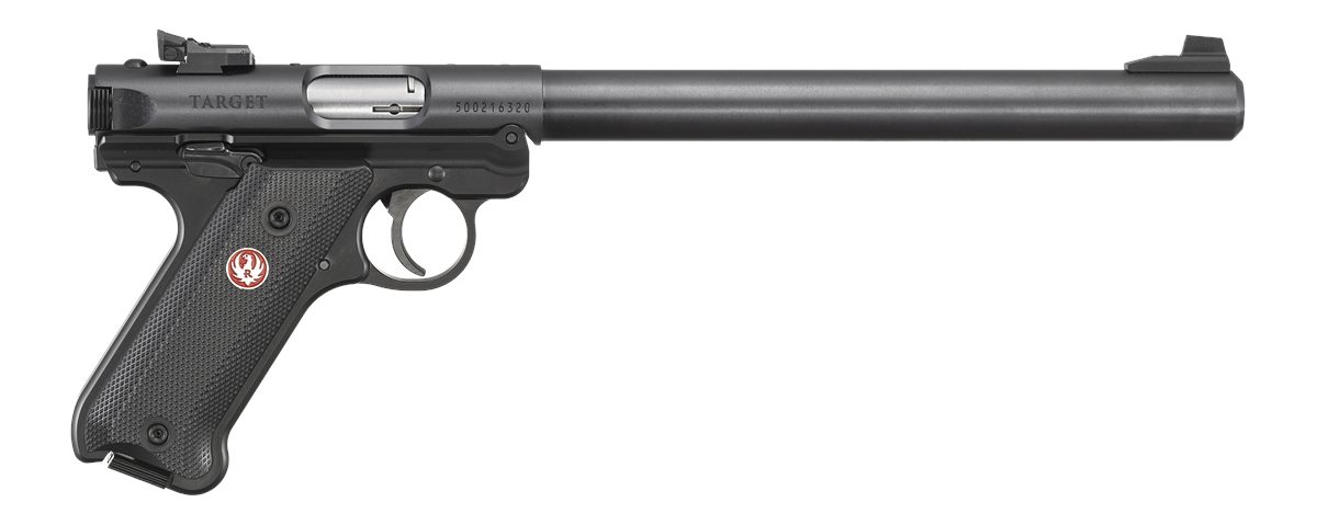 Ruger 40173 Mark IV Target 22 LR 10+1 10in Overall Blued Bull Barrel, Slide