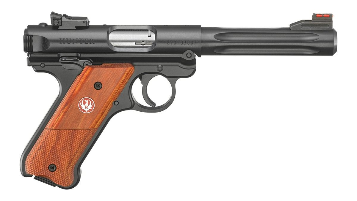 Ruger Mark IV Hunter 22LR 5.5in BRL 10RD (Talo) Checkered Grip HI-VIZ Sight