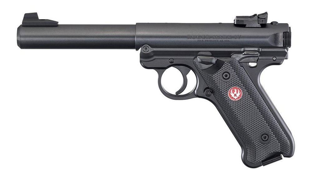 Ruger 40183 Mark IV Target CA Compliant 22 LR 10+1 5.50in Blued Bull Barrel view 2