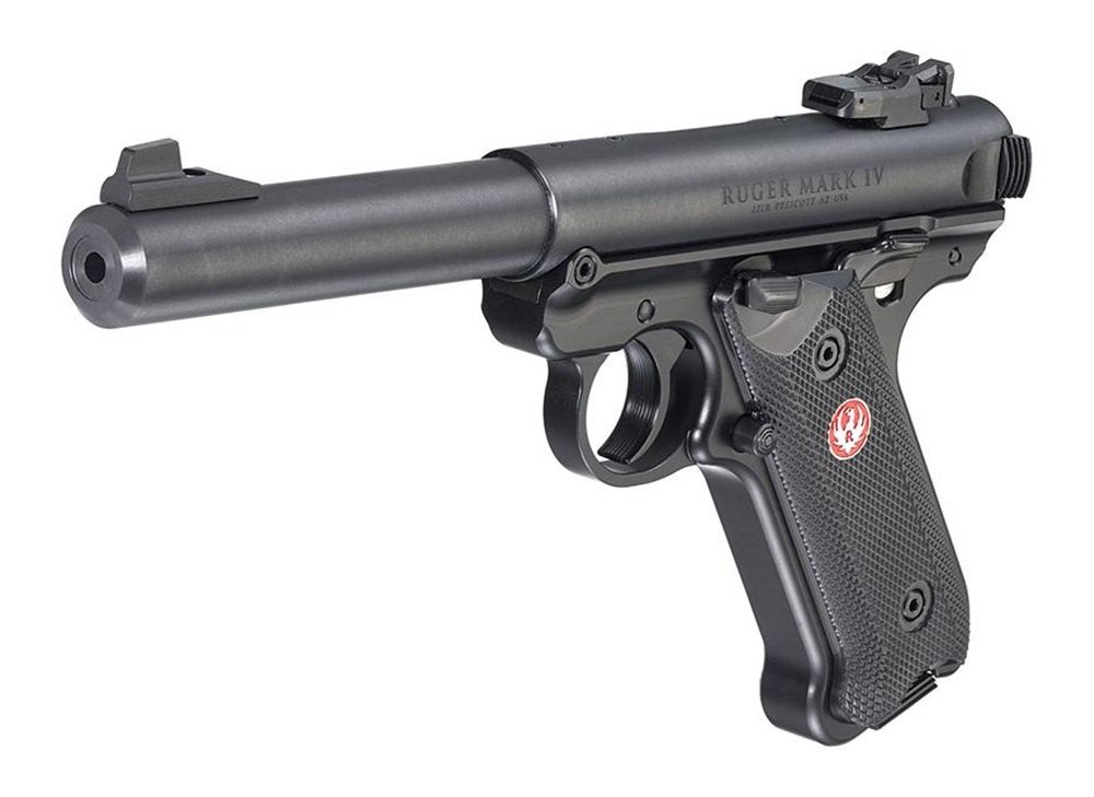 Ruger 40183 Mark IV Target CA Compliant 22 LR 10+1 5.50in Blued Bull Barrel view 3