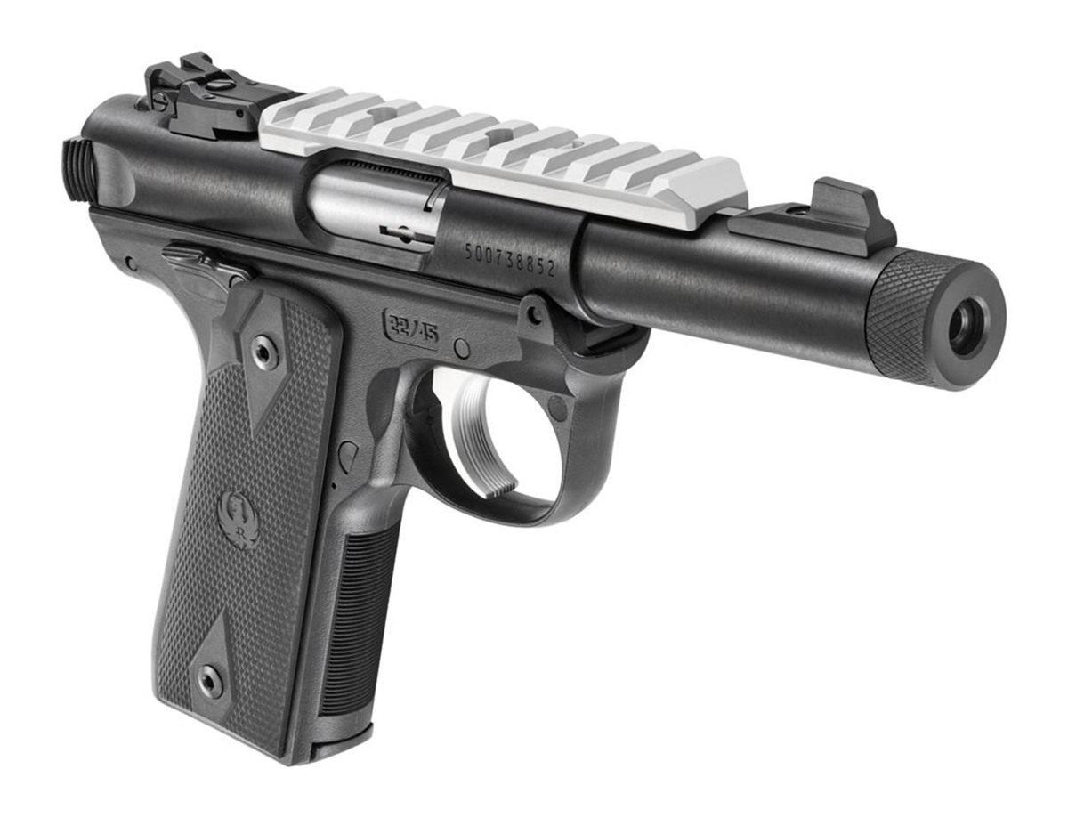 Ruger 40190 Mark IV 22/45 22 LR 10+1 4.40in Steel Threaded Bull Barrel, Blu view 2