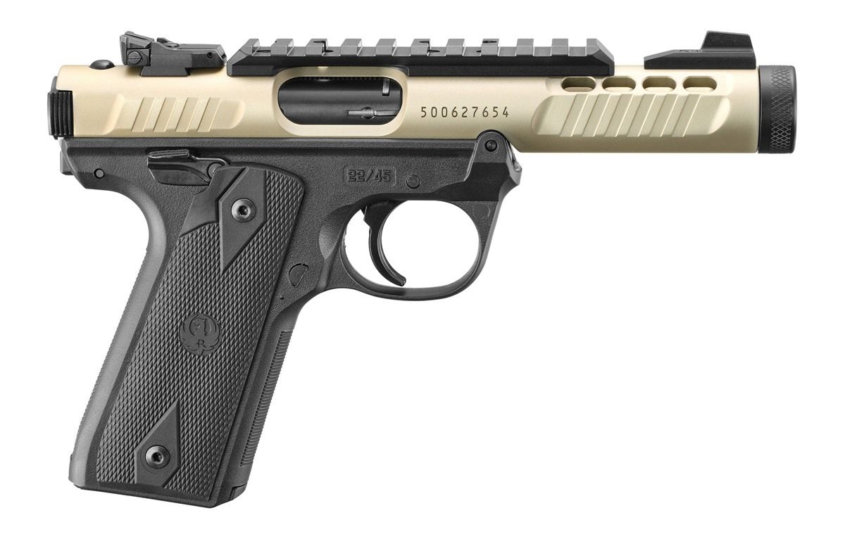 Ruger 43955 Mark IV 22/45 Lite 22 LR 10+1 4.40in Stainless Threaded Barrel