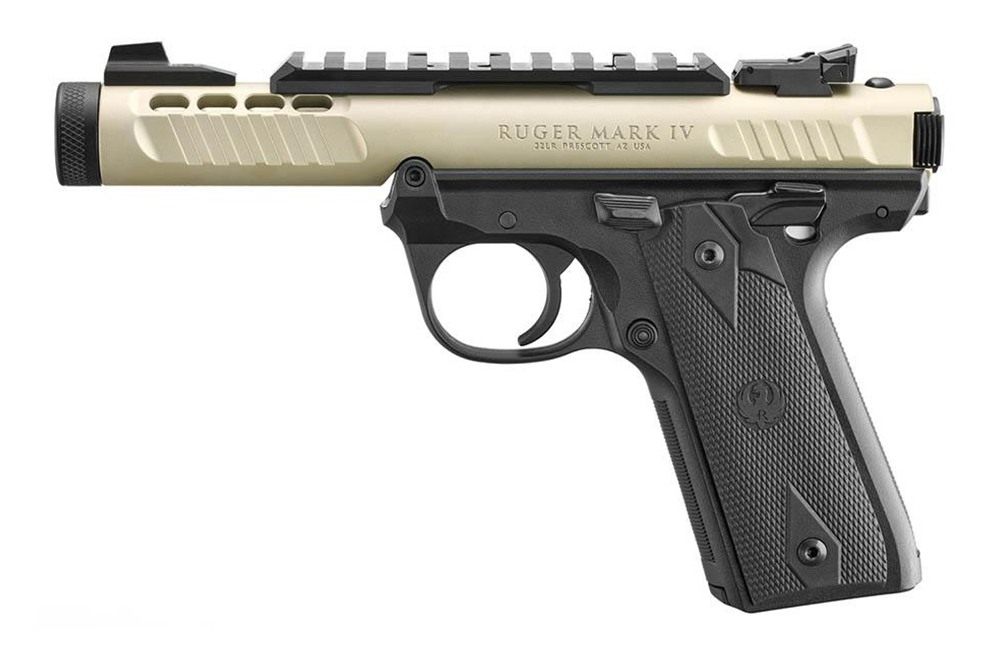 Ruger 43955 Mark IV 22/45 Lite 22 LR 10+1 4.40in Stainless Threaded Barrel view 2