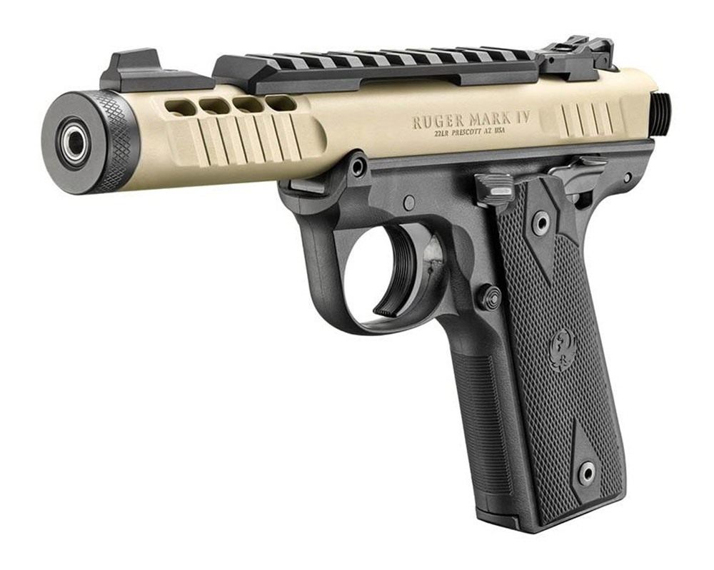 Ruger 43955 Mark IV 22/45 Lite 22 LR 10+1 4.40in Stainless Threaded Barrel view 3
