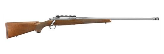 Ruger 57109 Hawkeye Hunter Full Size 300 Win Mag 3+1 24in Satin Stainless S view 3
