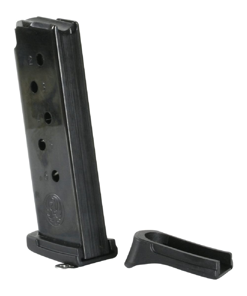 Ruger Handgun Magazine w/Extended Floorplate for LCP .380 Auto 6/rds Black