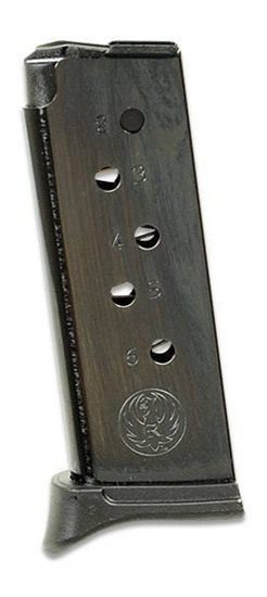 Ruger Handgun Magazine w/Extended Floorplate for LCP .380 Auto 6/rds Black view 2