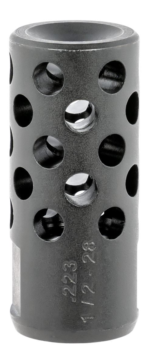 Ruger 90486 Radial Ported Muzzle Brake Black Oxide Steel 1/2inx28 Threads
