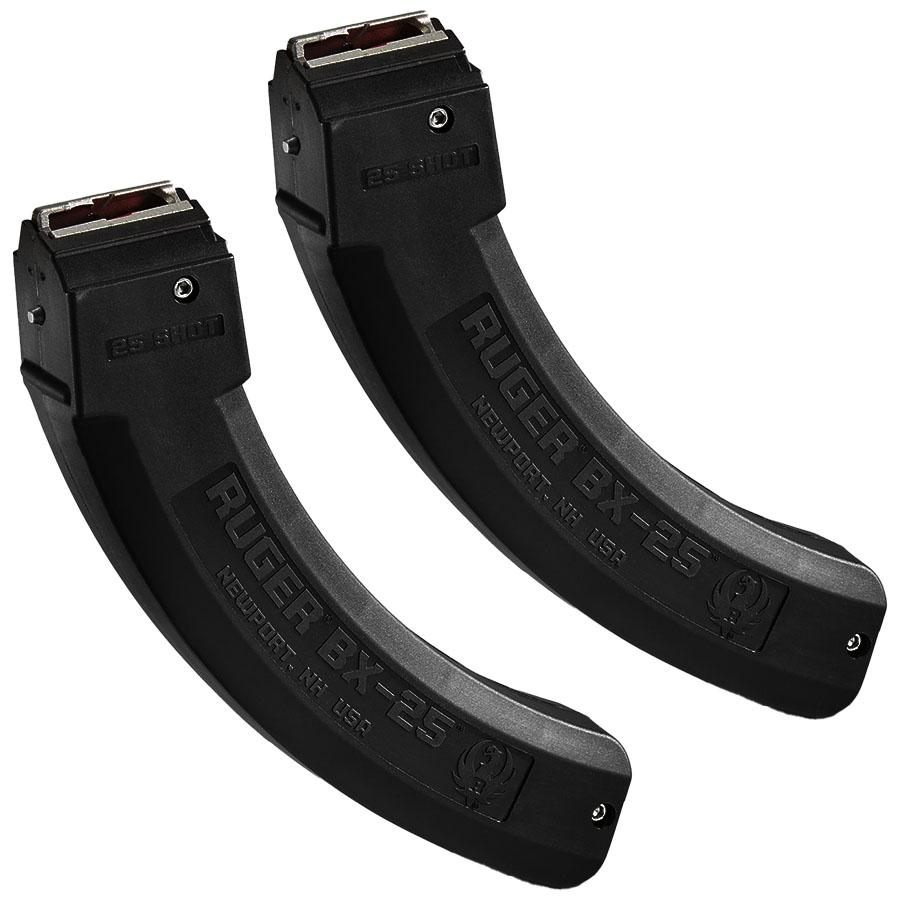 Ruger 90548 BX-25 Value Pack 25rd Magazine Fits 10/22/SR/77/Charger 22LR Bl