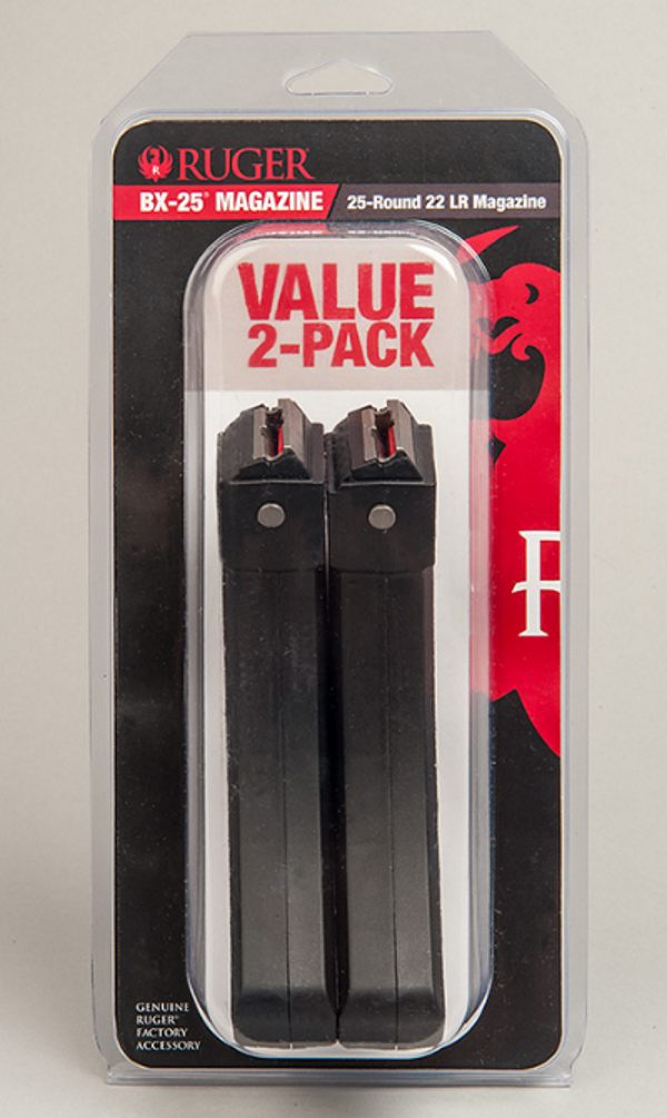 Ruger 90548 BX-25 Value Pack 25rd Magazine Fits 10/22/SR/77/Charger 22LR Bl view 4