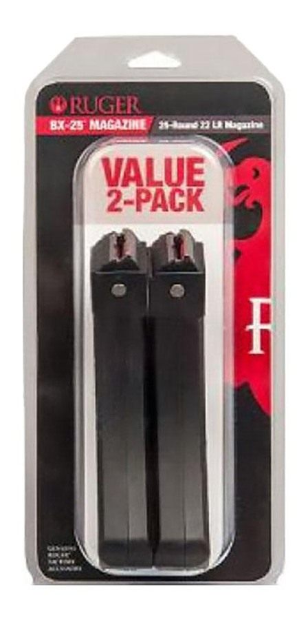 Ruger 90548 BX-25 Value Pack 25rd Magazine Fits 10/22/SR/77/Charger 22LR Bl view 8