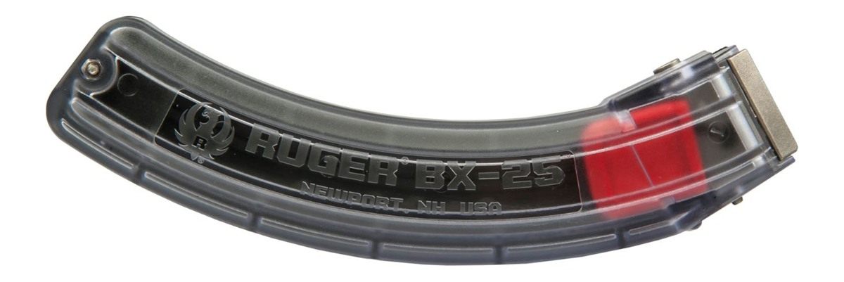 Ruger 90591 BX-25 25rd Magazine Fits 10/22/SR/77/Charger 22LR Clear
